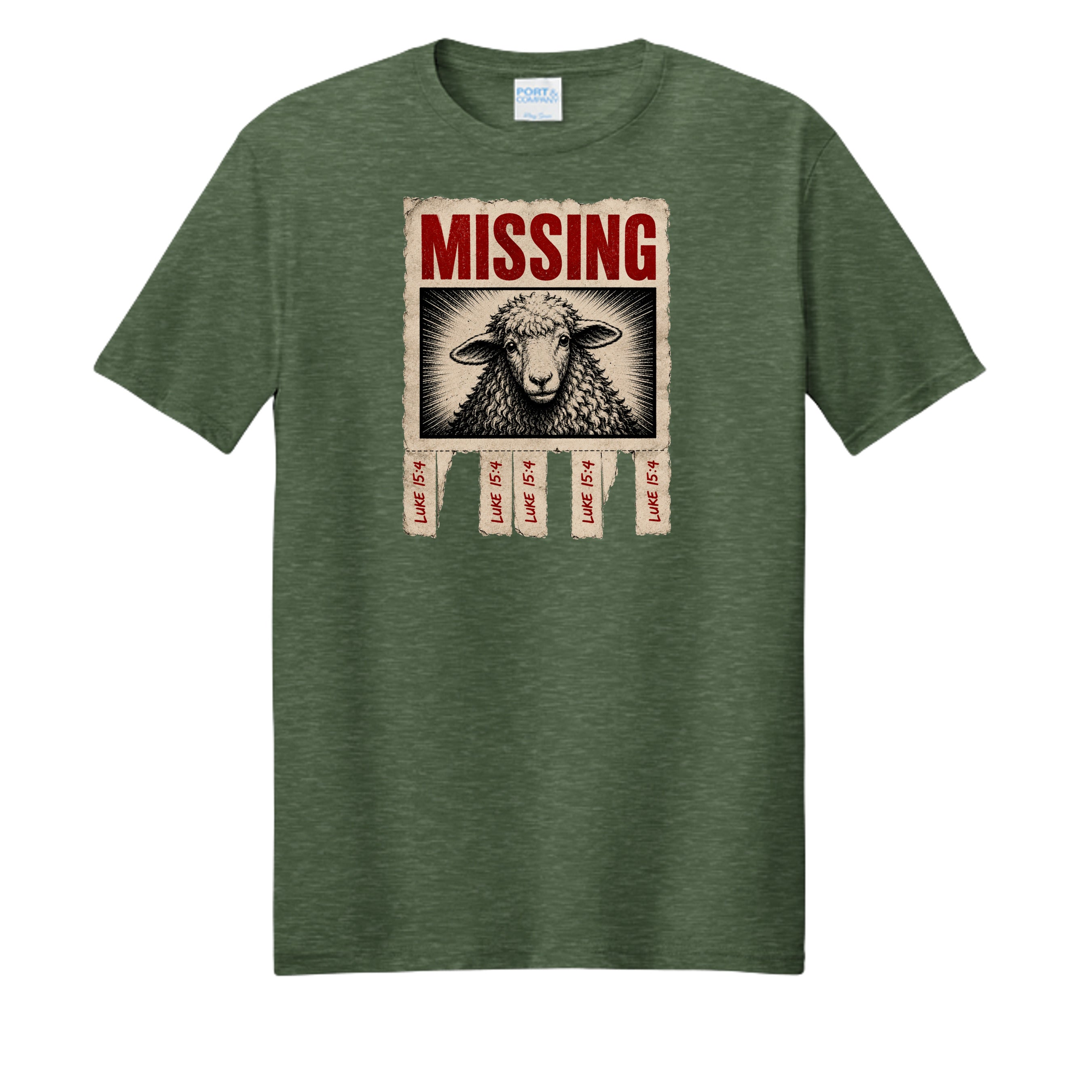 Forest Green Heather - PC455 - FRONT